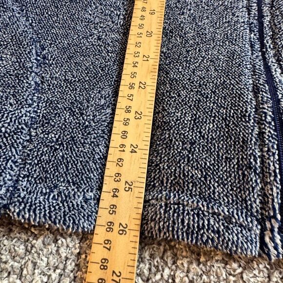 Stan Herman sweatshirt Womens Sz XL Sherpa full zip loungewear comfortable Blue - Picture 7 of 11